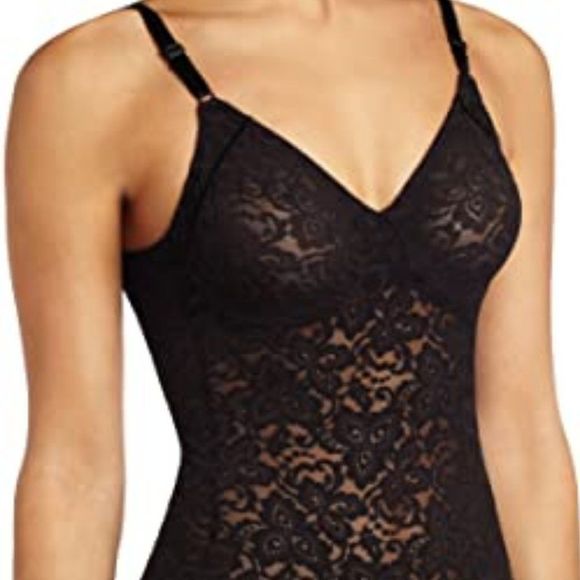 Bali Women’s Shapewear Firm Control Lace ‘N Smooth Built-in Bra Body Shaper - Picture 1 of 3